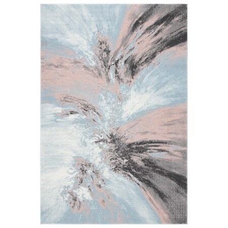Safavieh 4 x 6 ft. Glacier 127U Power Loomed Rectangle Area Rug Pink & Blue GLA127U-4